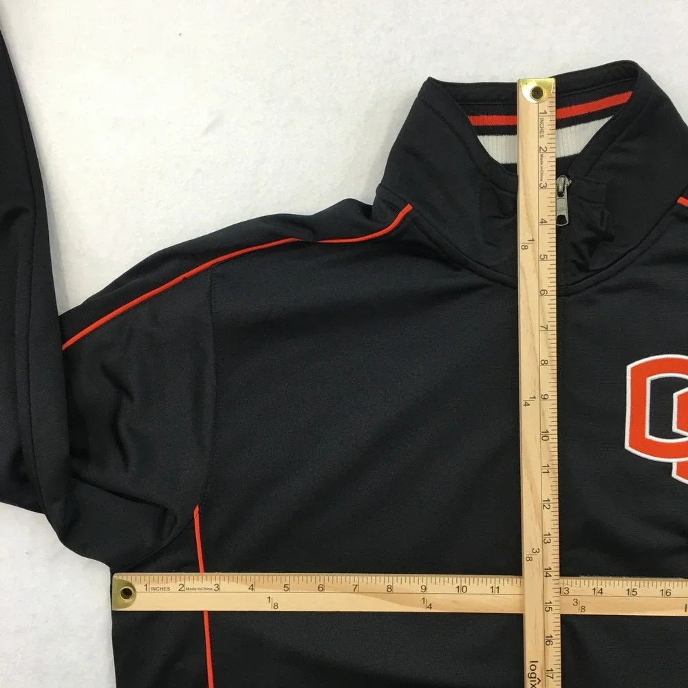 Nike Oregon State Beavers Track Jacket Mens XL Black Orange‎ Full Zip 21059X